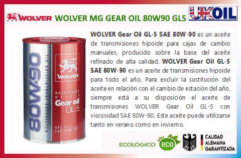 WOLVER MP Hypoid Gear 80W90 GL5